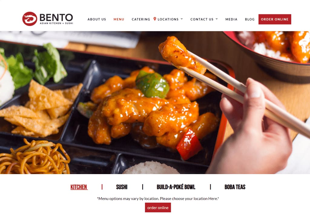 BENTO asian kitchen sushi Full Menu