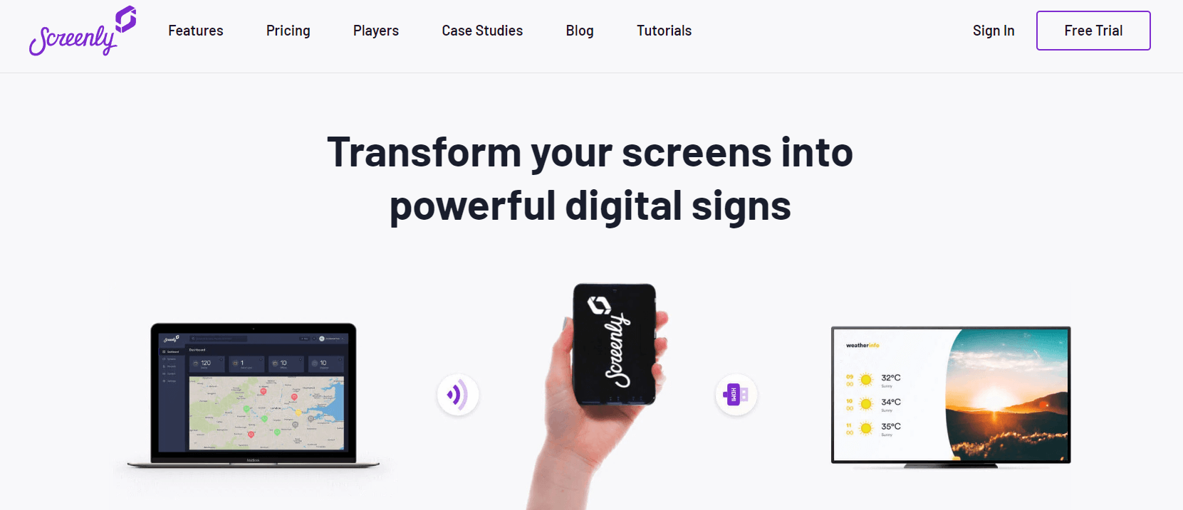 Screenly is a digital menu board software